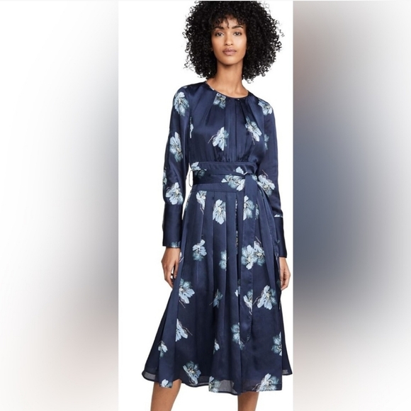 NWT Club Monaco Belted Floral Dress - Picture 2 of 7